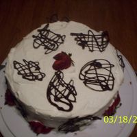 Angel Food Cake Filled With Strawberries/fresh Whipped Cream Icing I made this cake for my mom's birthday. This icing was supposed to be stabilized whipped cream, but I was not very successful on my...