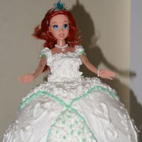 Ariel's Weddingdress Cake All buttercream.