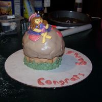 Fairy Mushroom Cake I made this for my sorta niece, she graduated fifth grade today. Its two mini cakes I made in pyrex dishes, adn then carved to look like a...