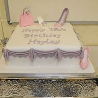 Hayley 18Th created for my neice. She wanted something with bags and shoes, and my sister wanted the traditional style. made from a 12inch chocolate...