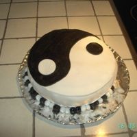 Ying Yang Tarta realizada para un cumplea&ntilde;os.