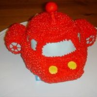 Little Einsteins Rocket Rocket done in buttercream stars, and fondant windshield.