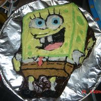 Spongebob Cake First character cake I've made for my son's 4th. birthday. He loved it!!