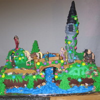 Katie's Tangled Cake Thanks for looking. My daughter wanted a Tangled/Rapunzel cake for her 7th birthday. This is what I came up with. She loved it and that...