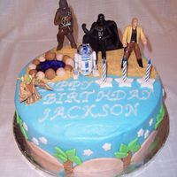 Star Wars All BC with Fondant decorations. .........Thanks for looking