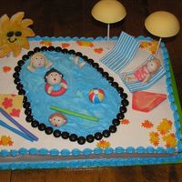 Pool Party Here is the final version of my pool party cake I made for my family reunion. I had a lot of fun making it and learned a lot. I put two...