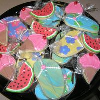 Summertime Fun! Sugar cookies with Satin Ice Fondant