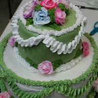 Cake Final Ii Green - rolled BC -hated it but i love the colors I think it looks romantic