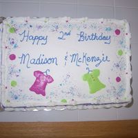 Birthday Cake For Twin Girls 