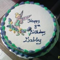 Tinkerbell Cake Did this cake for my little sister's birthday. Short notice so didn't have too much time to prepare. It's a choc cake w/...
