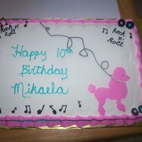 50's Theme Birthday Cake 