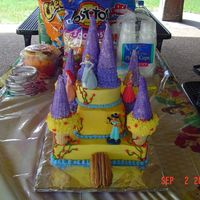 Princess Castle Cake Another view, thank you all for your pics. It was nice to be able to get ideas from everyone!
