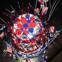 Final Cake Course 3 My red white and blue American celebration cake.