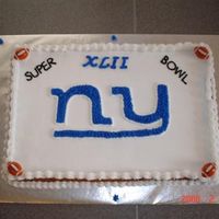 Cakes By Tonya It's not a cake it's a cookie for the super bowl today. GO GIANTS!!