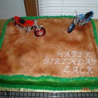 Cakes By Tonya 1/2 white 1/2 chocolate 3 egg halfs for hills. Airbrush