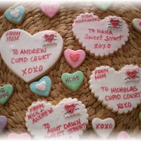 Valentine's Day Cookies.. NFSC with fondant..