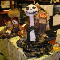 Jack Skellington Chocolate cake iced in buttercream