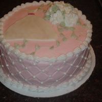Bridal Shower Cake I did this for a bridal shower this past weekend. Butter cake with strawberries and vanilla pudding inside. BC frosting. The dress and...