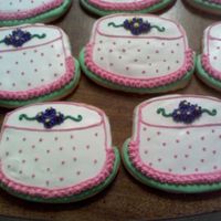 Birthday Cake Cookies I made these for my step-moms birthday, NFSC, with Antonias icing