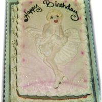 Marilyn Monroe my first attempt at duplicating a real person. i feel i did ok. not as pretty as the real pic of course!!!!