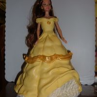 Princess Belle Doll Cake 