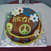 Groovy Beth Covered in fondant