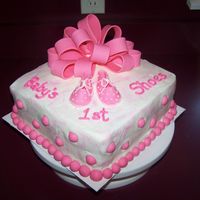 Baby's First Shoes I did this for a friend's baby shower. It is my first attempt at any type of 3-D with fondant other than bows.