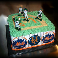 Mets Cake This was an easy cake to make for a last minute order. To see how I made this cake, copy and paste the link below. http://www....