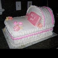 Bassinet Cake I ended up using a lot more cake than I anticipated to make this cake but I'm very happy with the end result. To see how I made this...