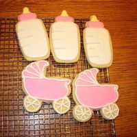 Baby Shower Cookies These are no fail sugar cookies with Antonia74's royal icing that I made as favors for my friend's baby shower.