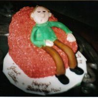 Just Sittin' Every time I call my father-in-law and ask what he is doing he says "just sittin'. I figured this would be the perfect b-day cake...