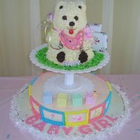 Bear Baby Shower Cake 12 x 3 and the winnie the pooh cake pan