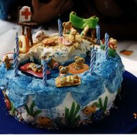 Teddy Bear Beach Scene 