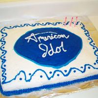 American Idol I freehanded the American Idol logo on this cake. It turned out pretty good. I wasn't completely happy with it, but other people loved...
