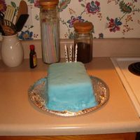 First Attempt At Mmf Here is my first MMF cake. It's a white sheet cake that I cut in half and stacked on top of each other because I realized I didn'...