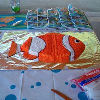 Nemo Cake I was really proud of this cake because I carved it out and then drew the icing in the fin shapes.