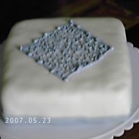 First Time Fondant Covered Cake This is a Devil's Food cake w/strawberry buttercream filling. I used plain buttercream to cover the cake and the Alternative...