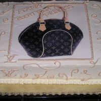 Purse Cake Edible image