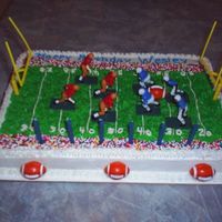 Football Field Cake Idea from Wilton's First and Ten Cake