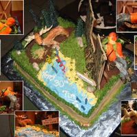 Hunting Scene This was for my hubby's 30th. Thanks to those who posted here for the great ideas. The deer I ordered online were too small so I had...