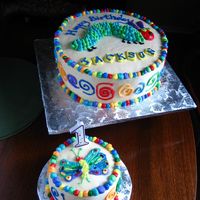 Very Hungry Caterpillar Birthday Cake This was for my nephew's first birthday. His mom's favorite childhood book was the Very Hungry Caterpillar so I purchased a book...