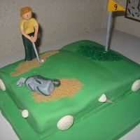 Sand Trap Blues This is a white cake with raspberry preserves and whipped chocolate ganche. I made this cake from the offcuts from another cake I am...