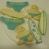 Beach Theme Biscuits My nephew had a beach theme birthday and I couldn't resist making these cookies. And "Speedo"'s are very cool and...