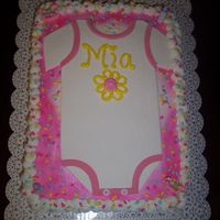 Onesie Baby Shower Cake 