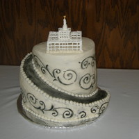 Temple Cake My first time trying anything like this. I made it for a church activity for the young women. My husband helped me carve it and I got the...