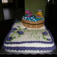 Bubbles Of Joy This is the fist time I have ever tried to make a cake this big and elaberate. I made it for my sister-in-law who just adopted a baby. It...