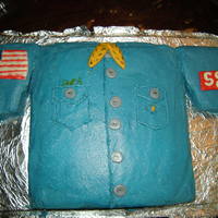 Scout Shirt My 9 year old son made this scout shirt cake for a cake decorating contest for scouts. He did most of it by himself, while I looked over...