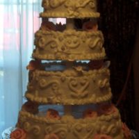 Neice's Wedding Cake Roses were done in Gumpaste