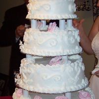 Neice's Wedding Love the Hidden dowels,Gumpaste Roses