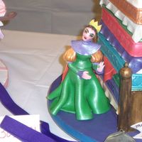 Queen The Queen about to place the pea under.